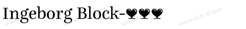 Ingeborg Block字体转换